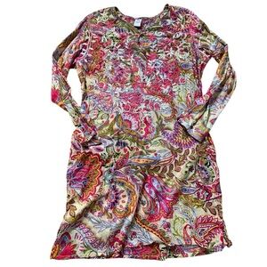 Raj Multicolor Paisley Long Sleeve Dress